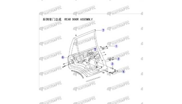 Дверь задняя Great Wall Hover