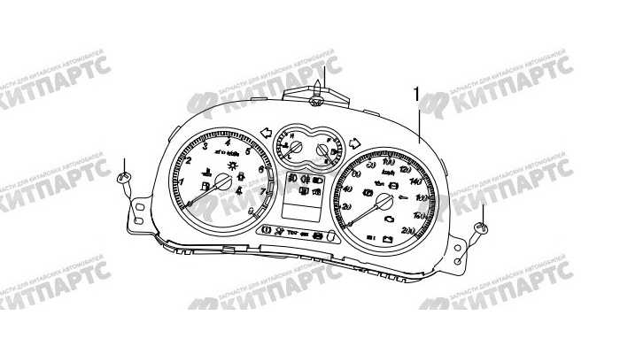 Комбинация приборов Great Wall Hover H3 New